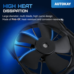 AUTOKAY side profile mounted on radiator demonstrating direct-fit benefit