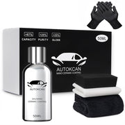 Autokcan front packaging showing 50ml bottle and applicator, clear product ID and benefit