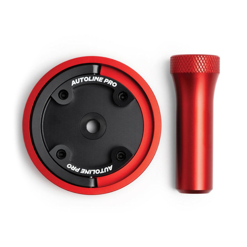 AutoLine Pro front view adapter showing secure fit and quick connection benefit