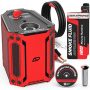 AutoLine Pro front view showing compact smoke machine and portability benefits