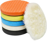 Autolock front packaging showing six 5" polishing pads and benefits