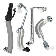 Automkt front view of turbo oil pipe showing fitment and reliable replacement