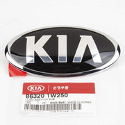 AutomotiveApple Kia emblem front view showing exact OEM fit for easy replacement