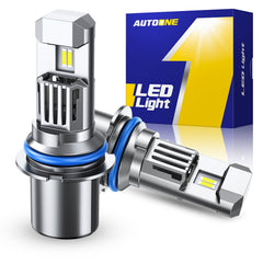 AUTOONE 9007 HB5 front view showing plug-and-play design for easy installation