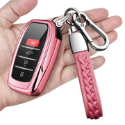 Autophone front view pink key fob cover showing fit and style benefit