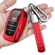 Autophone red front view showing secure fit and stylish protection