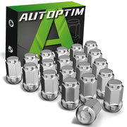 AUTOPTIM front view of chrome lug nuts showing clean finish and uniform set