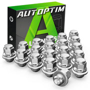 AUTOPTIM chrome lug nuts front pack, shows all twenty for quick replacement
