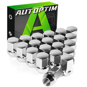 AUTOPTIM chrome lug nuts front view showing OEM look and rust resistance