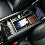 Autorder front view of console organizer showing neat compartments and quick access benefit
