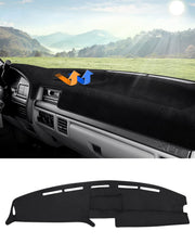 Autorder front view of dash cover showing custom fit and reduced glare