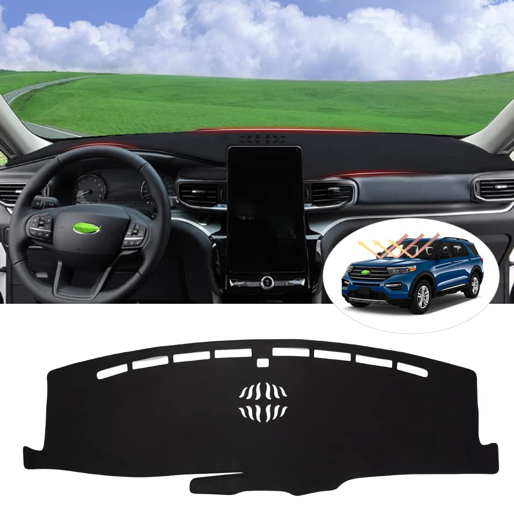 Autorder dashboard cover front view showing neat fit and protection