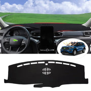 Autorder dashboard cover front view showing neat fit and protection