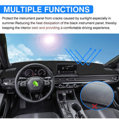 Autorder dashboard cover aligned with vents and sensors keeping functions accessible