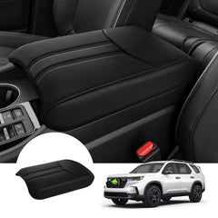 Autorder front view of armrest cover showing clean fit and premium finish benefits