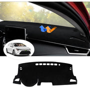 Autorder front view of dash cover packaging showing fit and branding protecting dash
