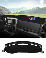 Autorder front view of dash cover showing fit and protection