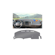Autorder front view of gray dash cover showing exact fit and protection