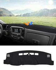 Autorder front view of dash cover showing neat fit and protection