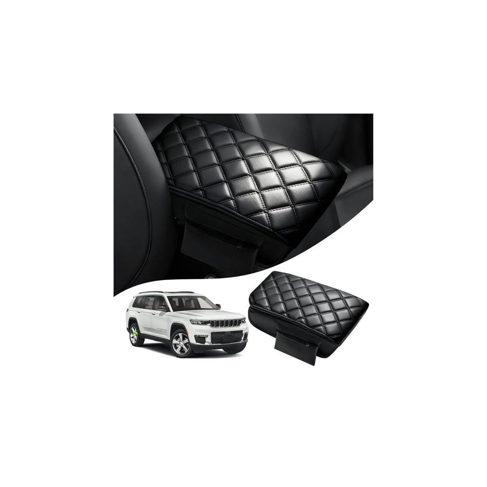 Autorder front view of center console cover showing neat fit and protection
