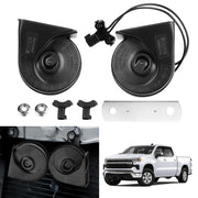 Autorder front view of horn kit showing dual trumpet design and durable finish