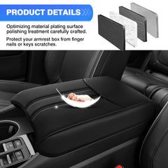 Autorder side view showing armrest lid closure and no-interference functionality benefit