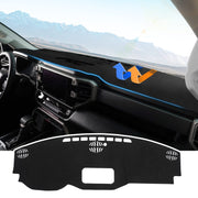 Autorder front view of dash cover on packaging showing fit and benefit