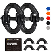AUTORICH front view of two-pack connectors showing durable finish and quick-fit benefits
