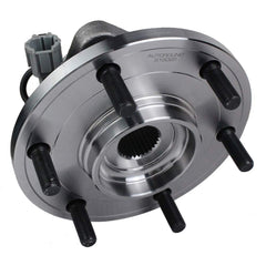 Autoround hub assembly ABS ring and 6-lug detail showing compatibility and reliable sensor function
