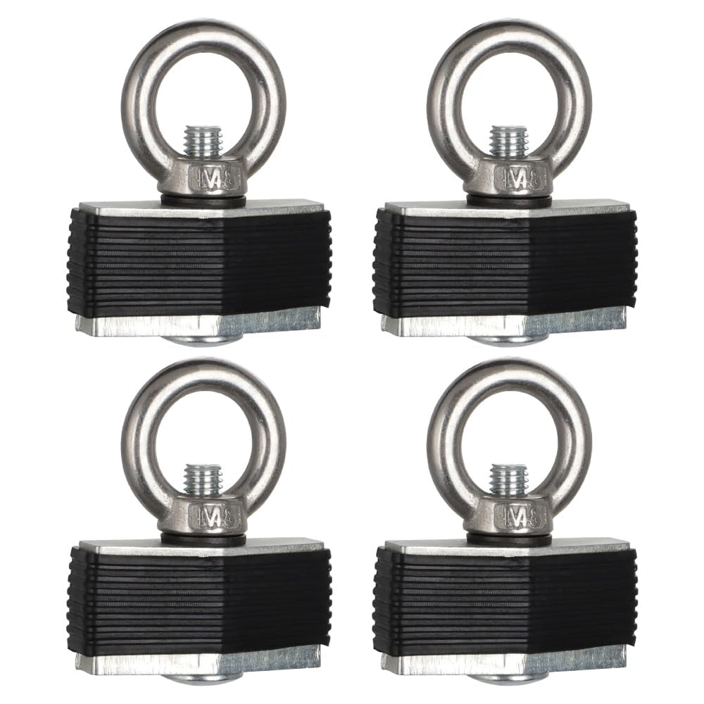 AUTOVIC front view of bed anchor kit showing hardware and benefits of secure mounting