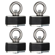 AUTOVIC front view of bed anchor kit showing hardware and benefits of secure mounting