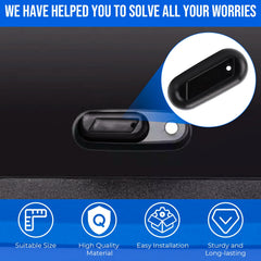 AUTOVIC handle installed on truck cap demonstrating secure latching
