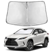 Autovir front view on Lexus RX-350 windshield showing complete coverage and cooling benefit