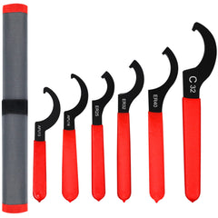 AutoWanderer Tool front packaging showing six wrenches and red roll bag for organized storage