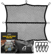 AUTOWN cargo net front view showing full coverage and low profile benefit