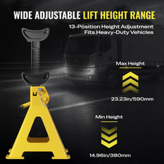 AUTOWN shot of 13-position height notches for precise lift adjustments