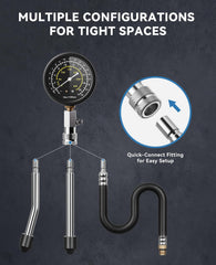 AUTOWN straight and curved rubber cone adapters providing secure non-threaded seals