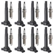 Autowxjq front packaging showing eight spark plugs and clear fitment benefits