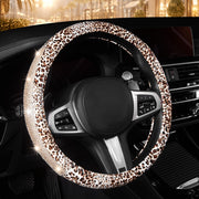 AUTOYOUTH front view of leopard steering wheel cover, stylish protection
