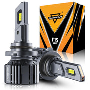 Auxbeam 9006 front profile showing compact housing and mounting for easy fit