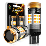 Auxbeam B21 front view showing packaging and quick benefits
