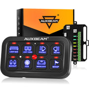 Auxbeam BA80 front panel showing touch switches and auto dim backlight for easy control
