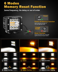 Auxbeam close-up of 3030-SMD chips and reflector delivering precise beam control