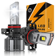 Auxbeam front view showing lens and compact profile for improved visibility