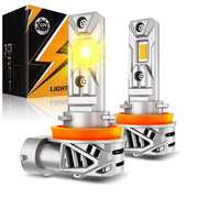Auxbeam Q26 front view showing compact plug-and-play fit and bright output