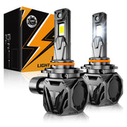 Auxbeam Q40 front view showing bright LEDs and clear housing benefit improved visibility
