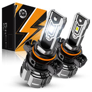 Auxbeam Q5 front view showing compact fog light and bright lens for improved visibility
