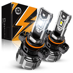 Auxbeam Q5 front view showing compact fog light and bright lens for improved visibility