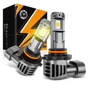 Auxbeam Q6 front view showing compact design and direct-fit benefit