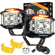 Auxbeam V-MAX front view showing wide balanced illumination benefit